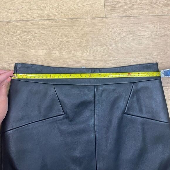 REISS Reagan Leather Pencil Skirt - Picture 13 of 16